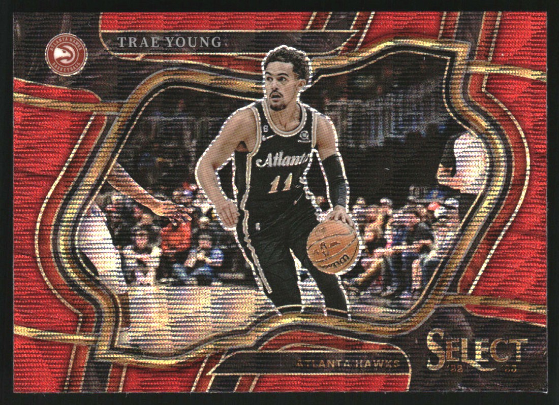 2022-23 Select Prizms Red Wave #266 Trae Young on Fanatics Collect