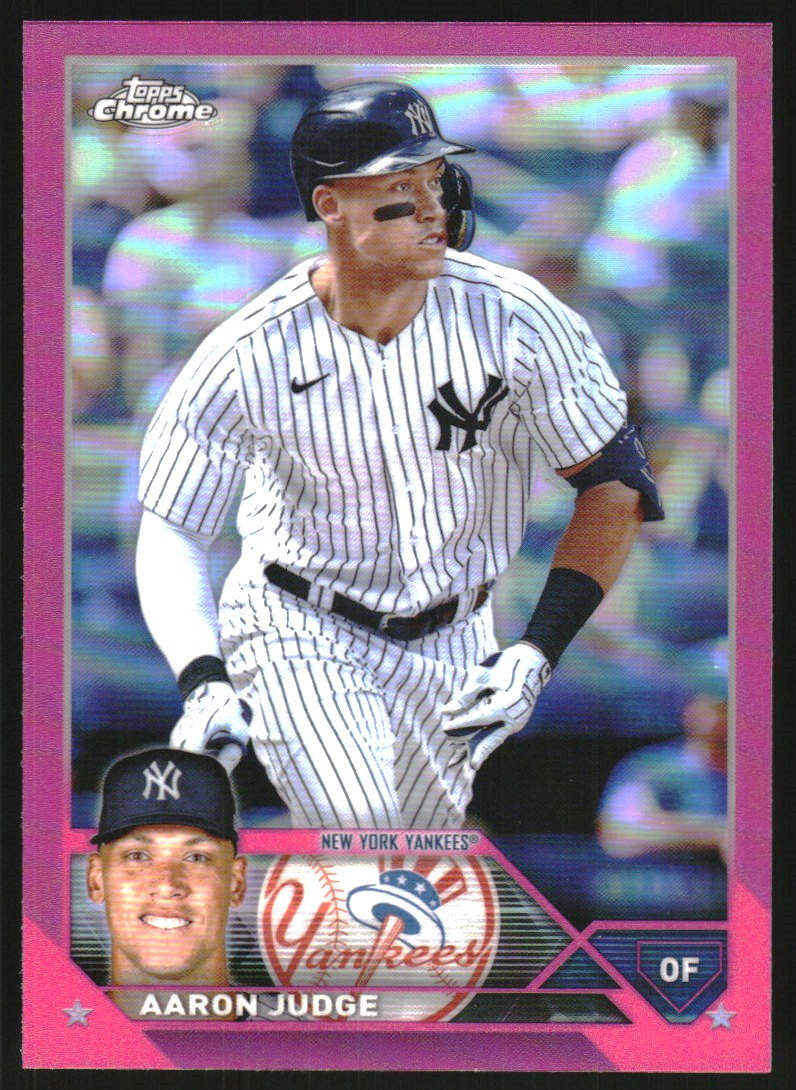 2023 Topps Chrome Pink Refractors #62 Aaron Judge