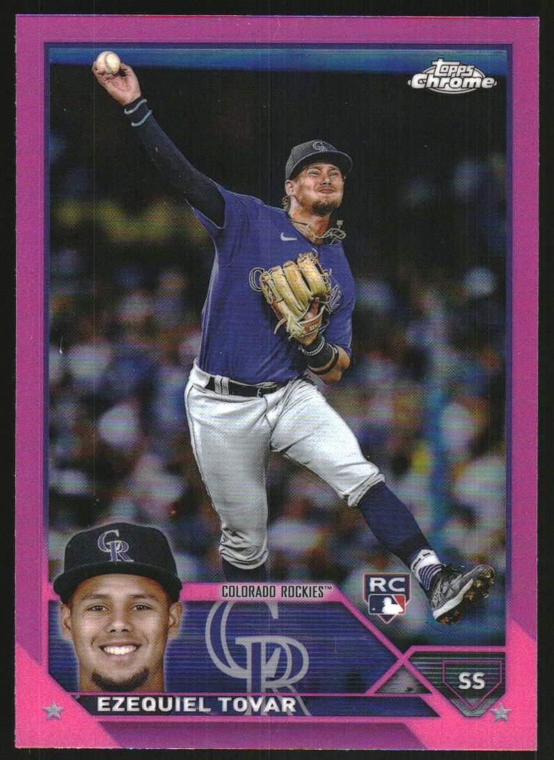 2023 Topps Chrome Pink Refractors #106 Ezequiel Tovar