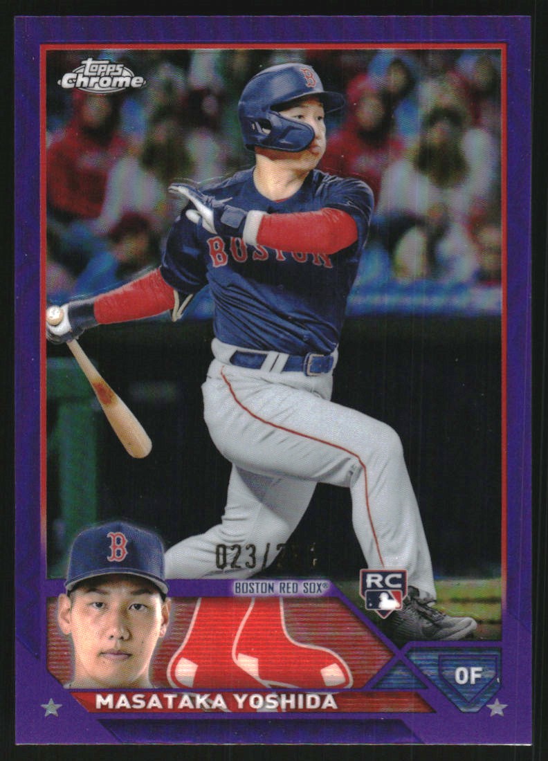 2023 Topps Chrome Purple Refractors #167 Masataka Yoshida