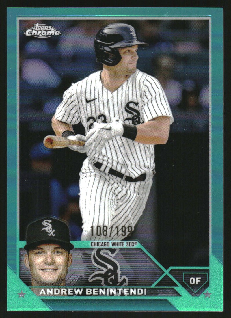 2023 Topps Chrome Aqua Refractors #180 Andrew Benintendi