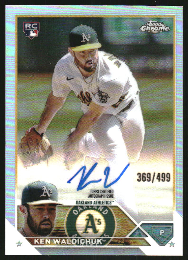 2023 Topps Chrome Rookie Autographs Refractors #RAKW Ken Waldichuk Auto /499
