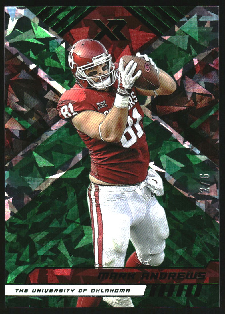 2023 Panini Chronicles Draft Picks XR Green Cracked Ice #15 Mark Andrews
