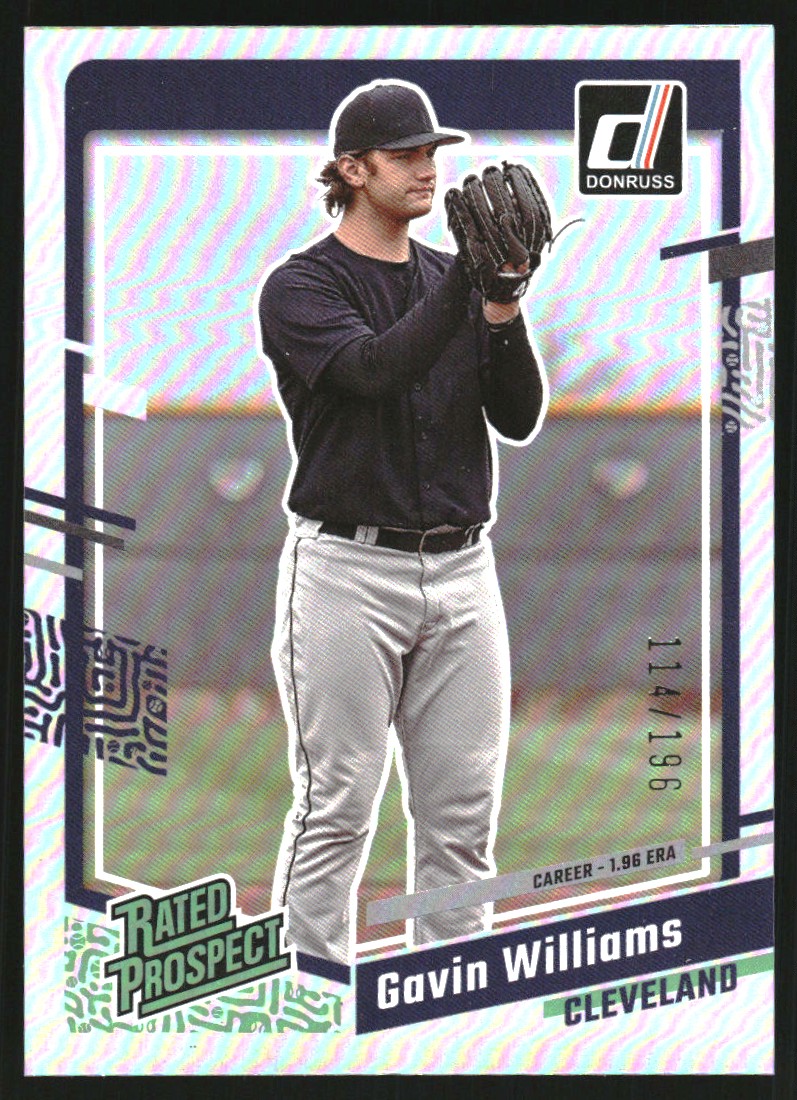 2023 Donruss Stat Line Career #32 Gavin Williams/196