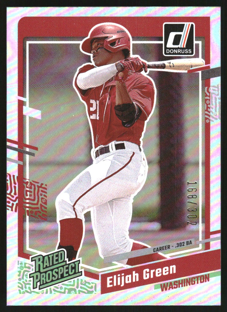 2023 Donruss Stat Line Career #37 Elijah Green/302