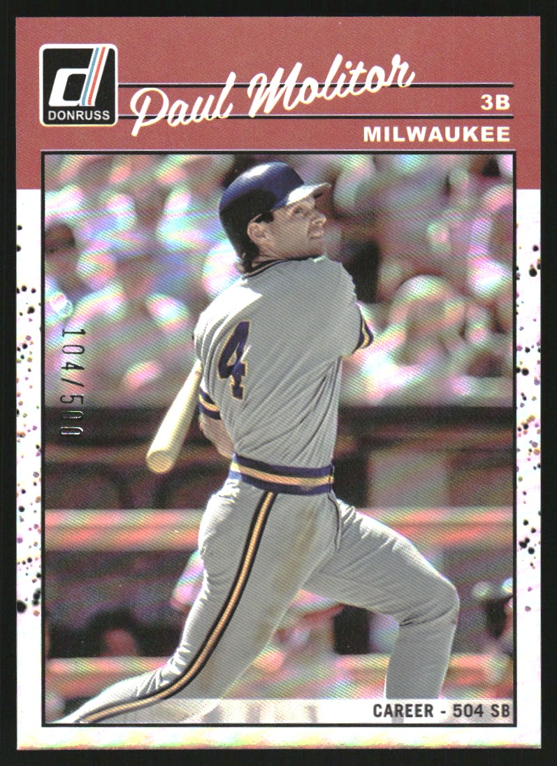 2023 Donruss Stat Line Career #268 Paul Molitor RETRO/500