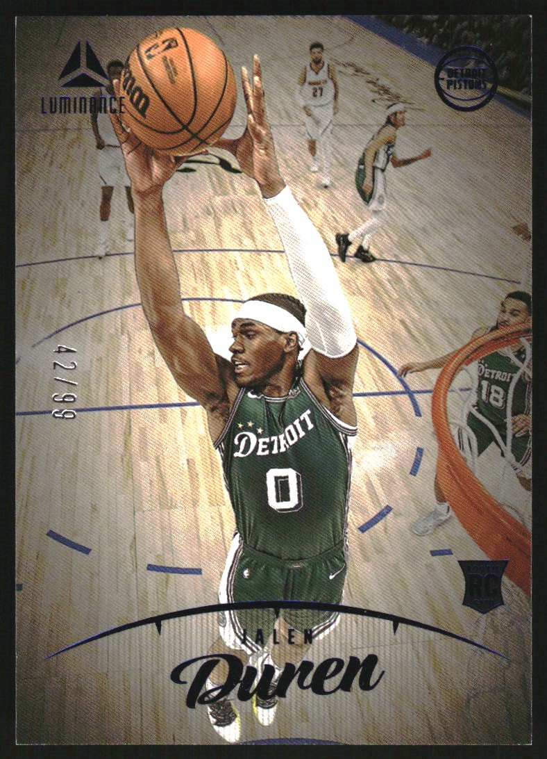 2022-23 Panini Chronicles Blue #140 Jalen Duren/Luminance
