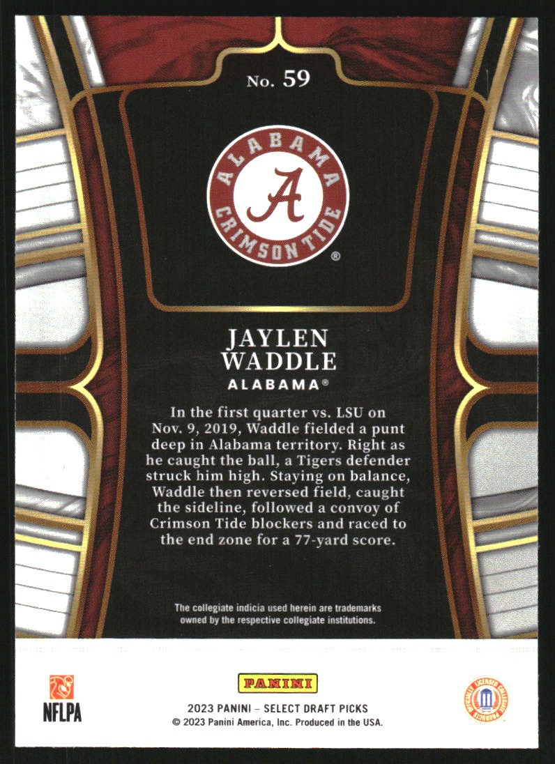 2023 Select Draft Picks Retail Blue #59 Jaylen Waddle