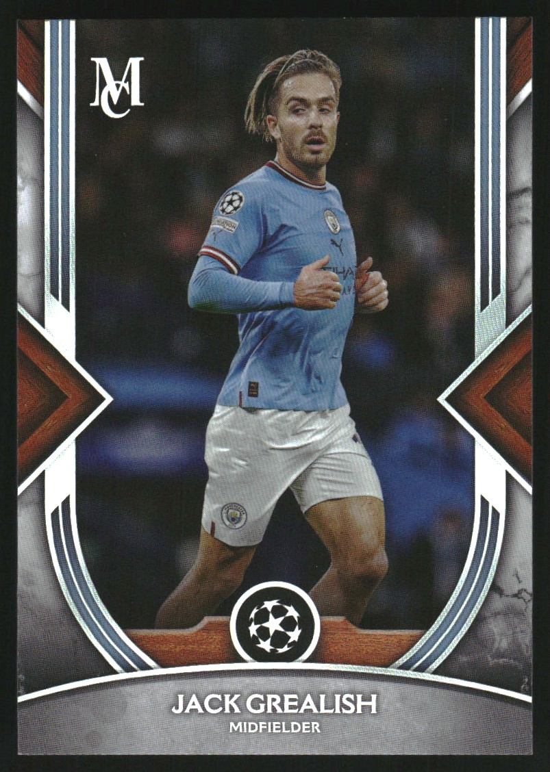 2022 Topps Chrome UEFA Gold Lava Refractor Jack Grealish AUTO #CA