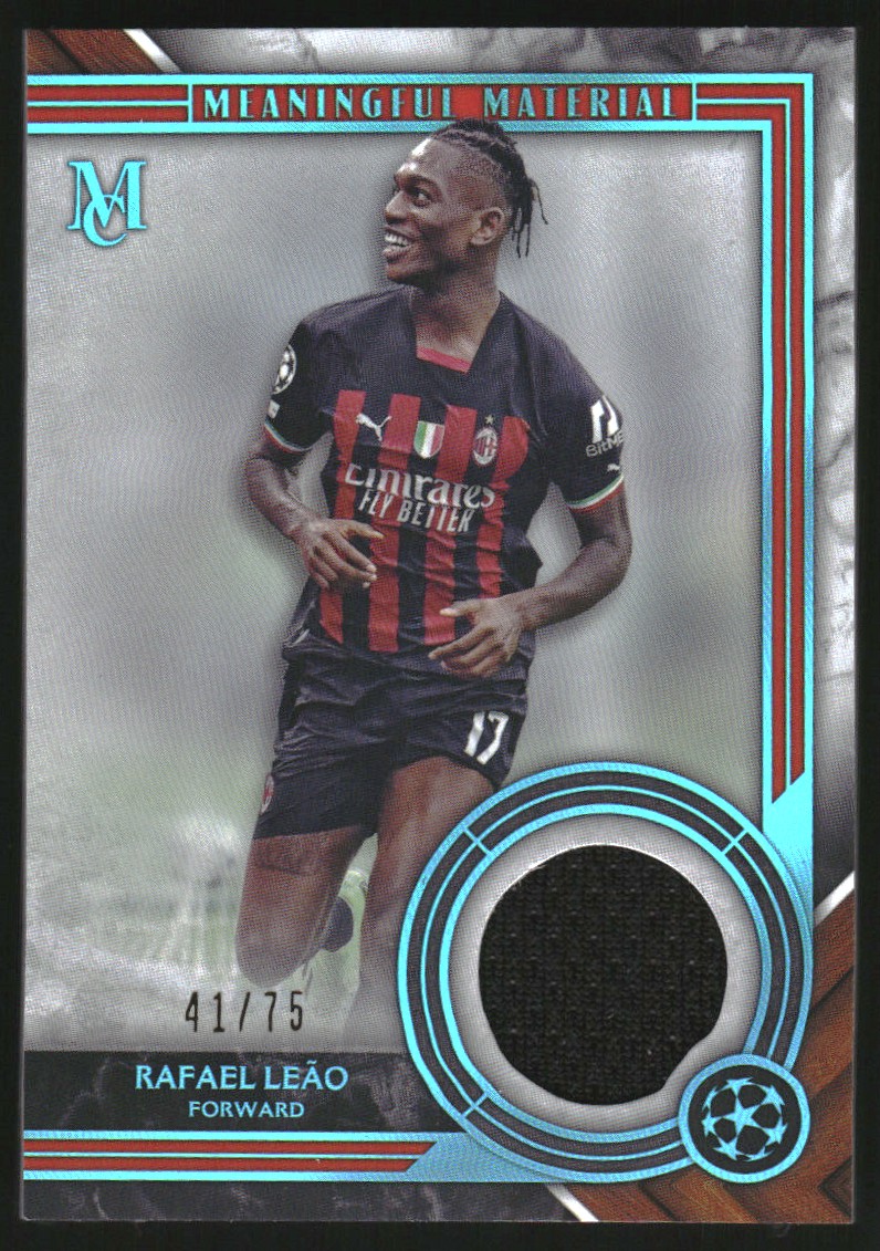 2022 Topps UEFA Club Competitions Orange Rafael Leao AUTO /25 #ALE