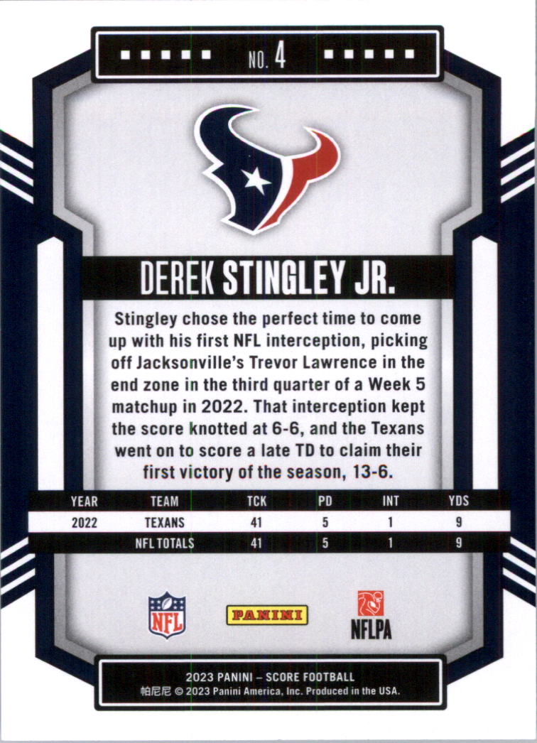 2023 Score Football Card Pick (Base) 1-100