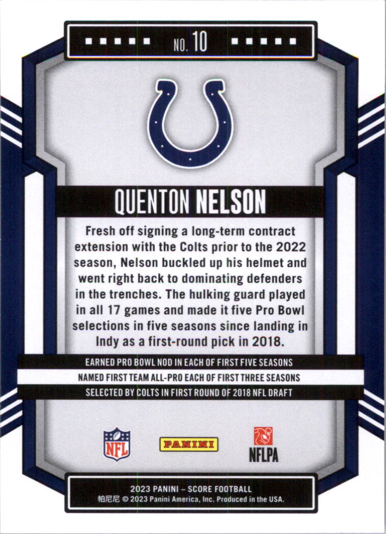 2023 Score Football Card Pick (Base) 1-100