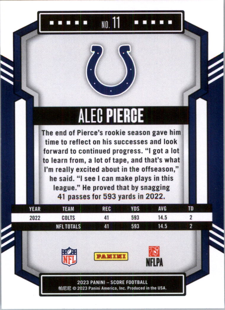 2023 Score Football Card Pick (Base) 1-100