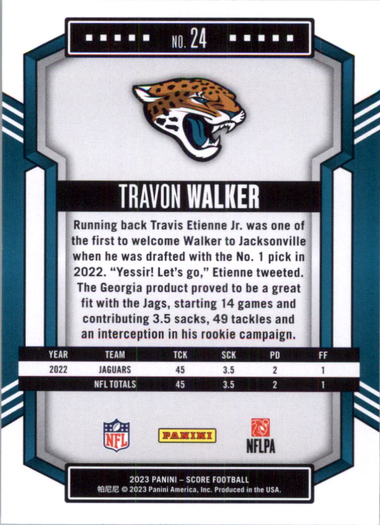 2023 Score Football Card Pick (Base) 1-100