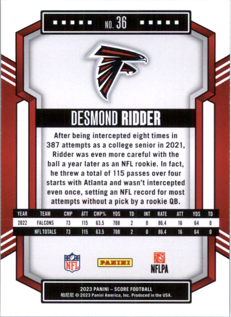 2023 Score Football Card Pick (Base) 1-100