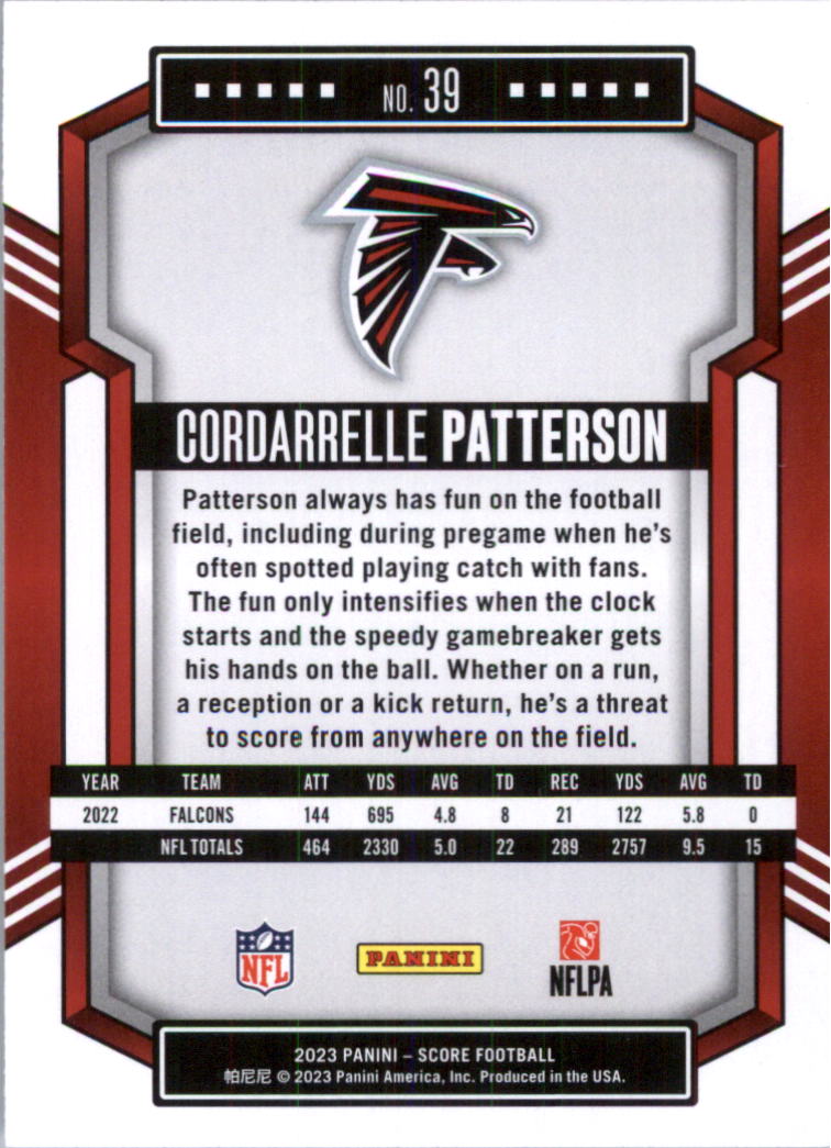 2023 Score Football Card Pick (Base) 1-100