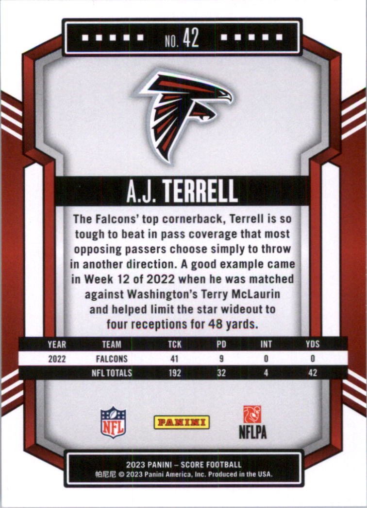 2023 Score Football Card Pick (Base) 1-100