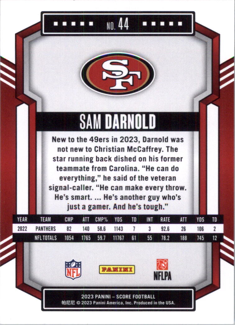 2023 Score Football Card Pick (Base) 1-100