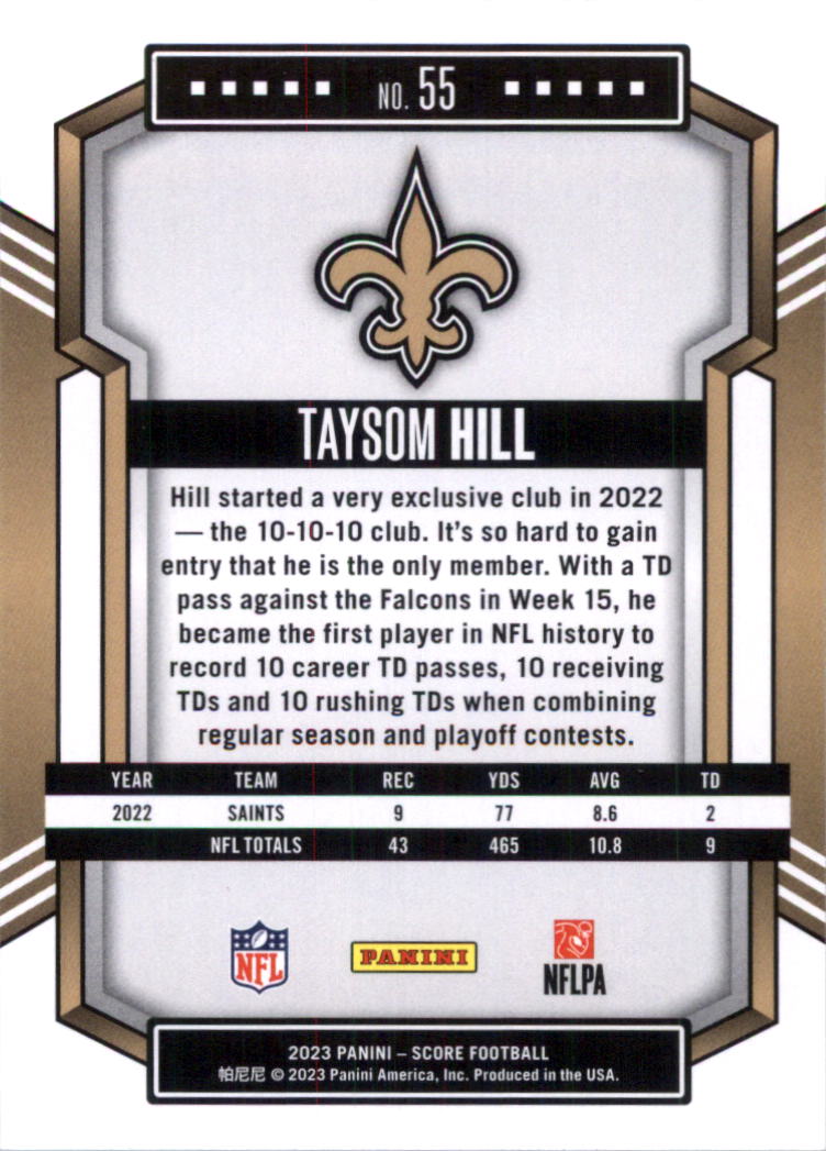 2023 Score Football Card Pick (Base) 1-100