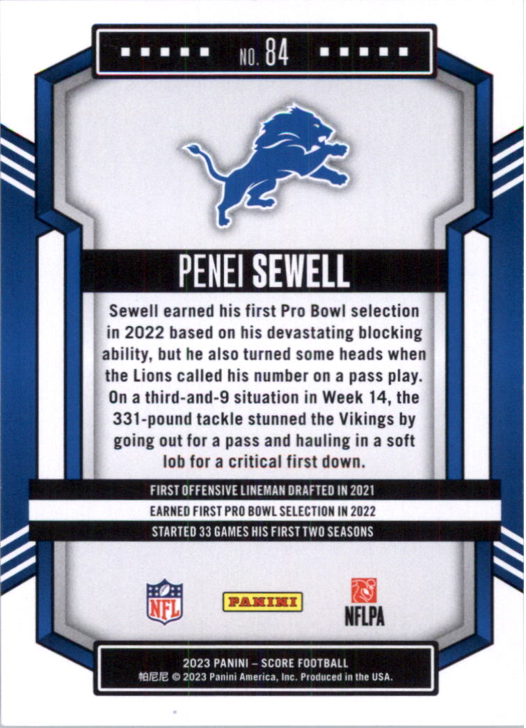 2023 Score Football Card Pick (Base) 1-100