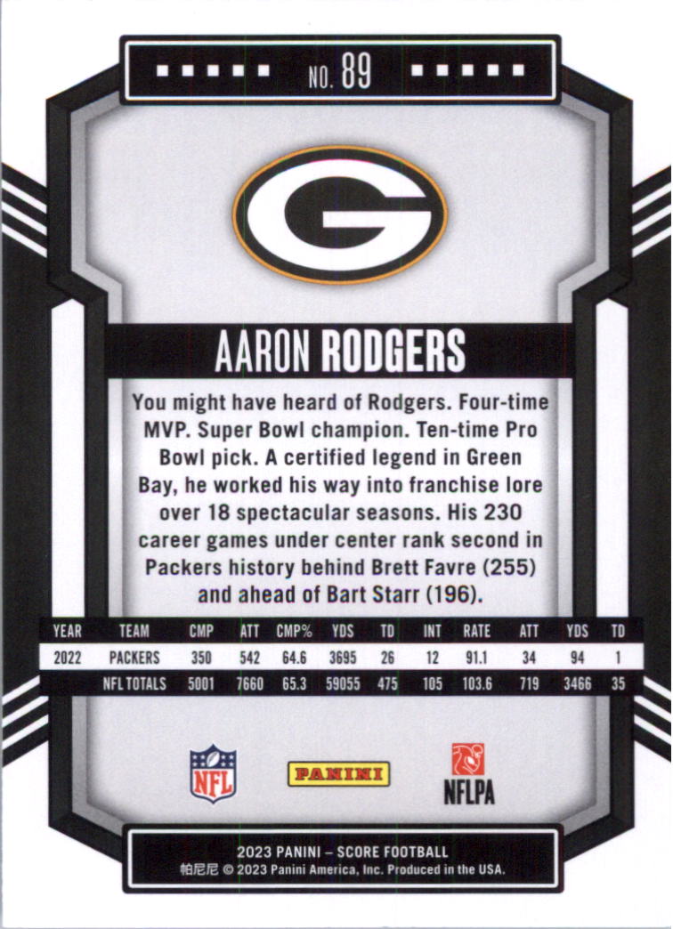 2023 Score Football Card Pick (Base) 1-100