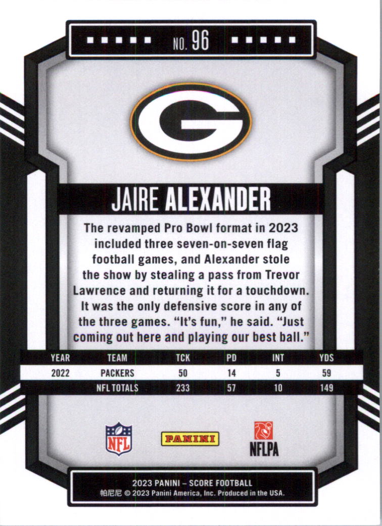 2023 Score Football Card Pick (Base) 1-100