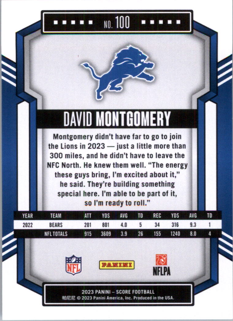 2023 Score Football Card Pick (Base) 1-100