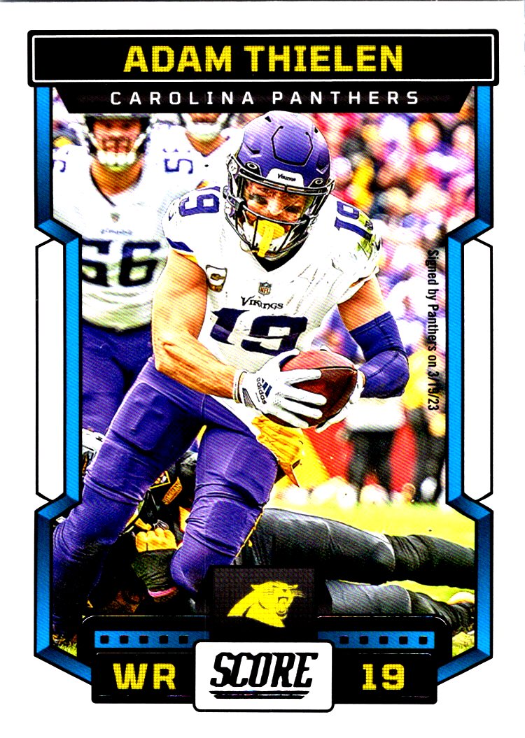 Adam Thielen 2021 Panini Score Football Card Minnesota Vikings 