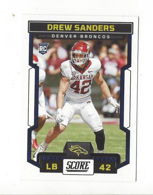 2023 Score Football Rookie Card RC Singles - You Choose