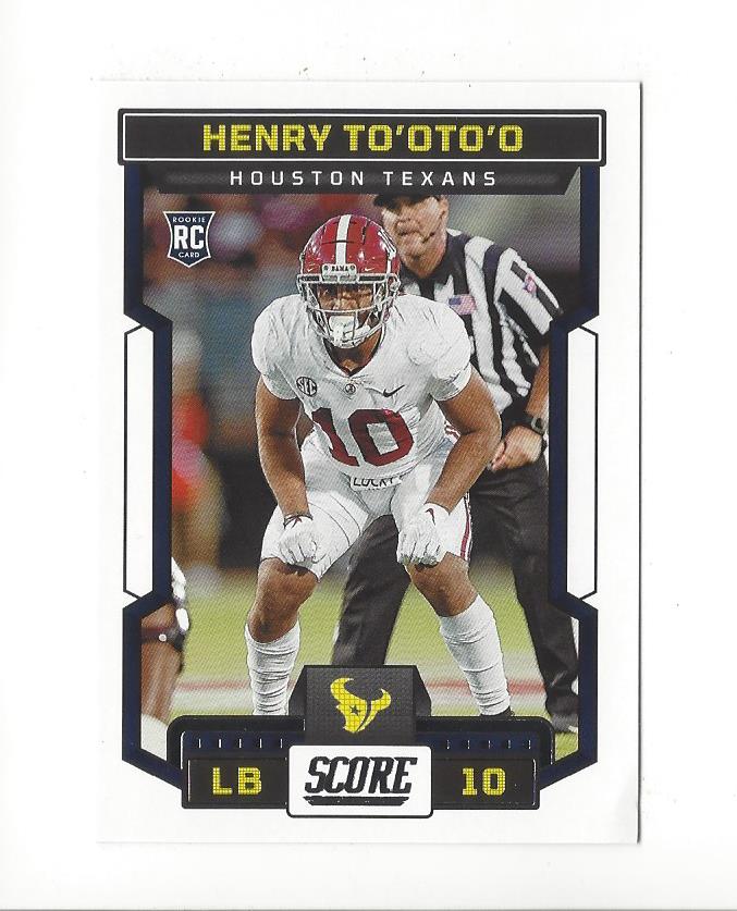 2023 Score Football Rookie Card RC Singles - You Choose