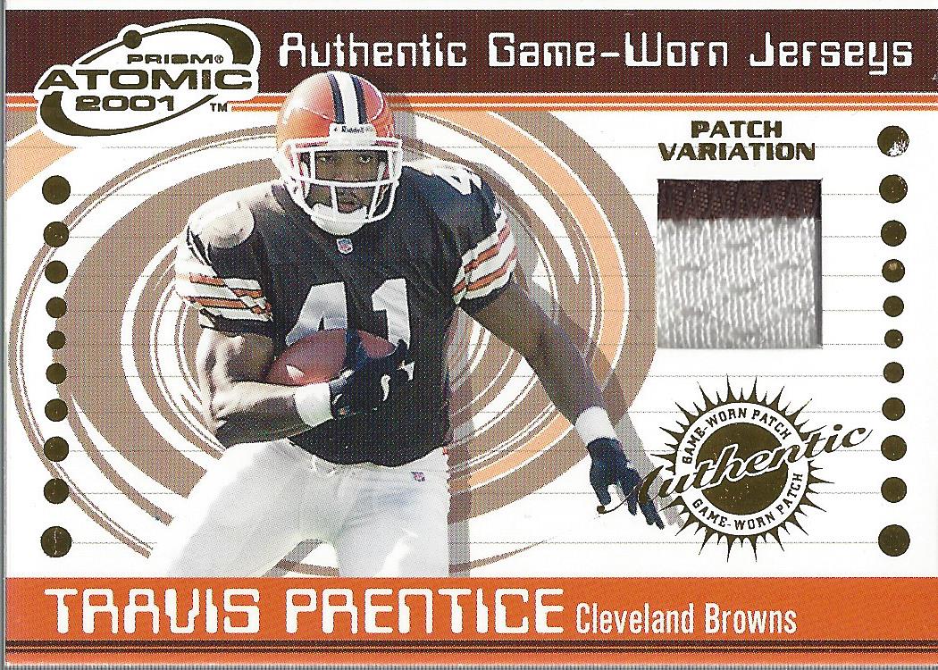 2001 Pacific Prism Atomic Jersey Patches #118 Travis Prentice