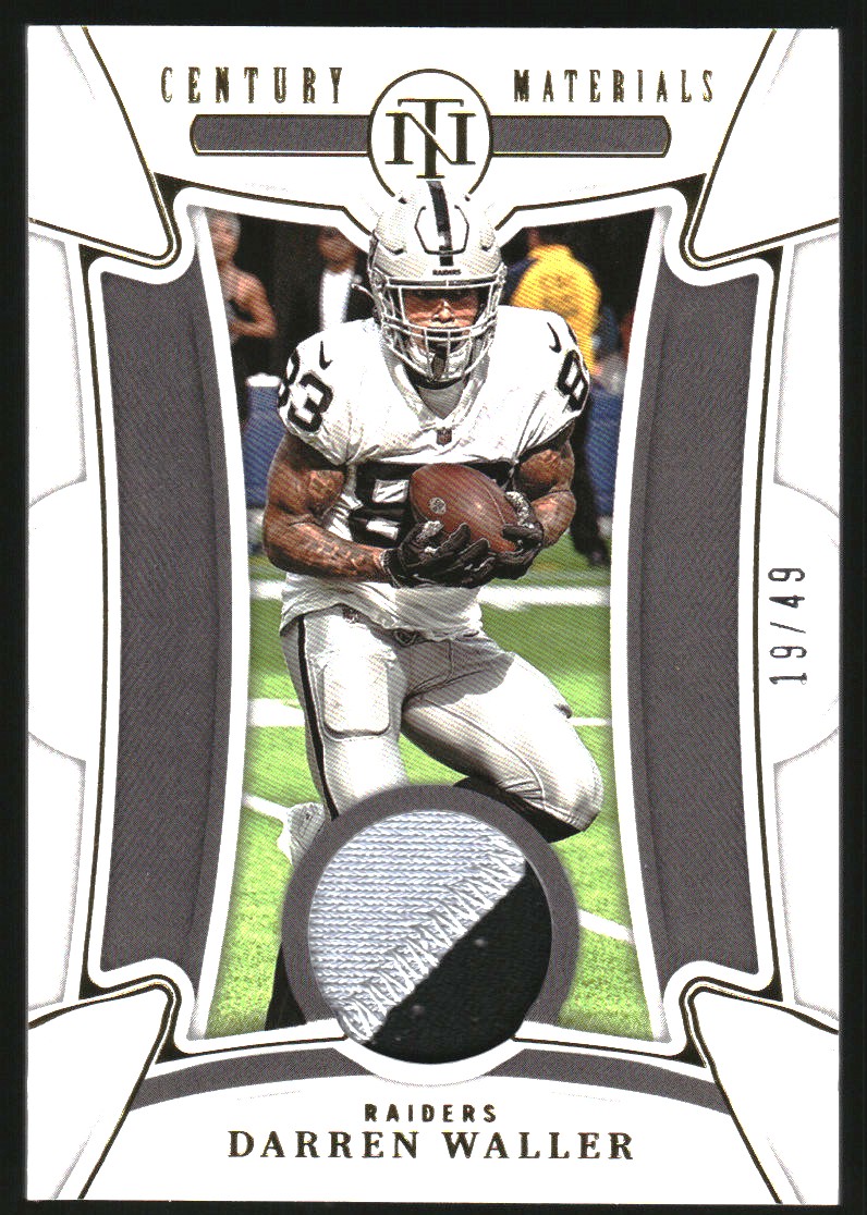 2022 Panini National Treasures Century Materials Gold #94 Darren Waller
