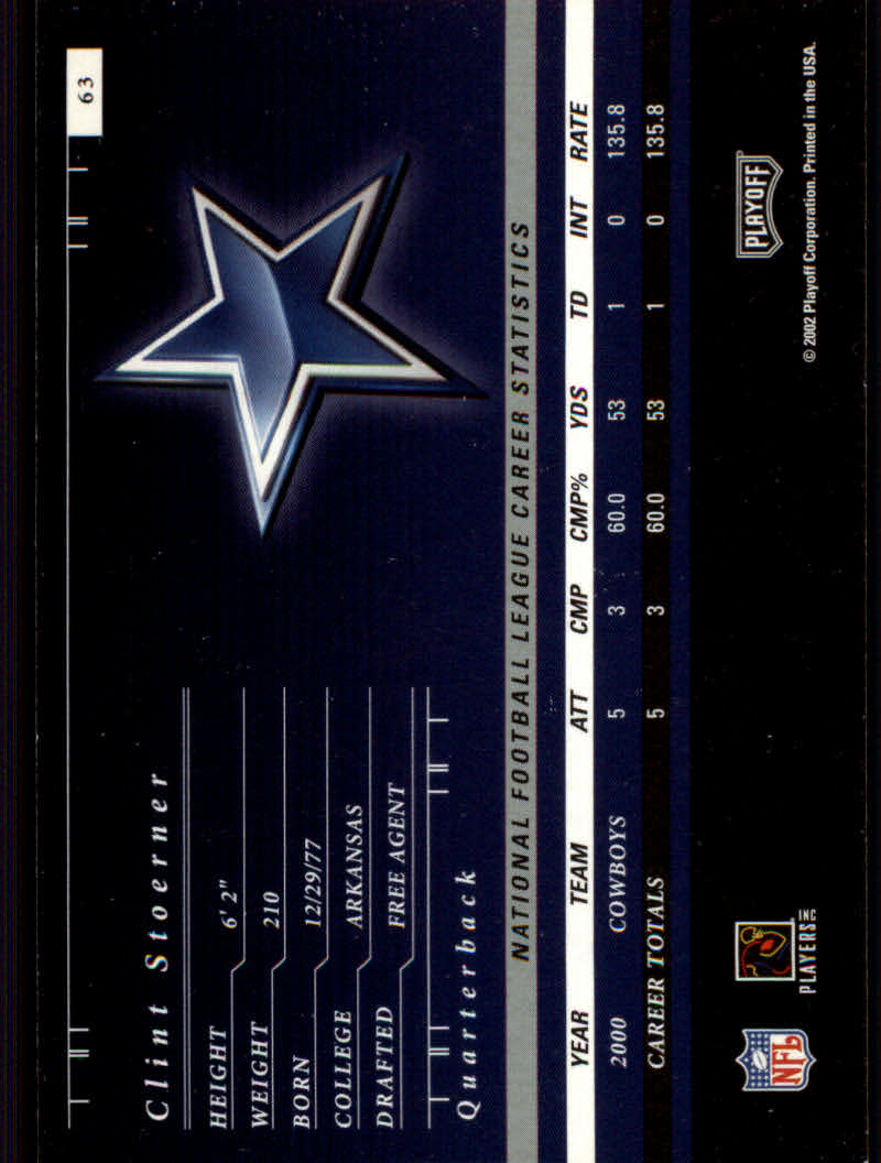 2001 Preferred (Playoff) Football Cards - Picture 23 of 43