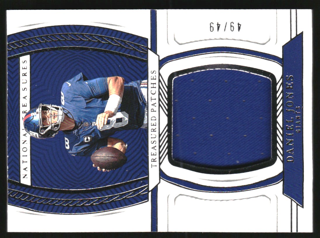 2022 Panini National Treasures Treasured Patches #12 Daniel Jones
