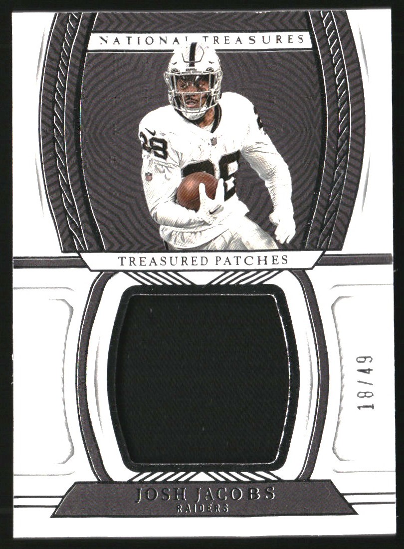 2022 Panini National Treasures Treasured Patches #21 Josh Jacobs