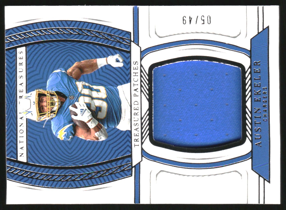2022 Panini National Treasures Treasured Patches #29 Austin Ekeler