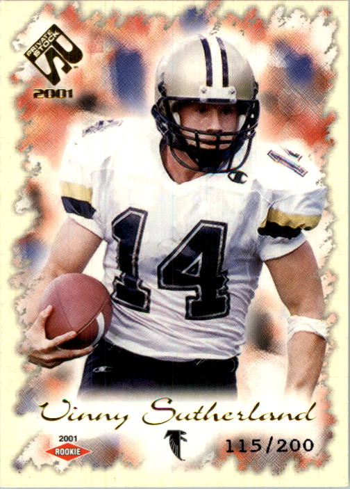 2001 Private Stock #104 Vinny Sutherland RC