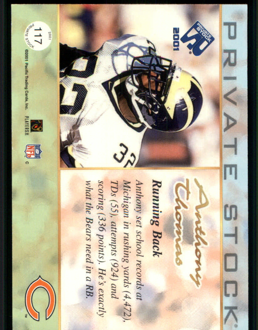 2001 Private Stock (Pacific) Football "Insert and Parallel" Cards - Picture 9 of 73