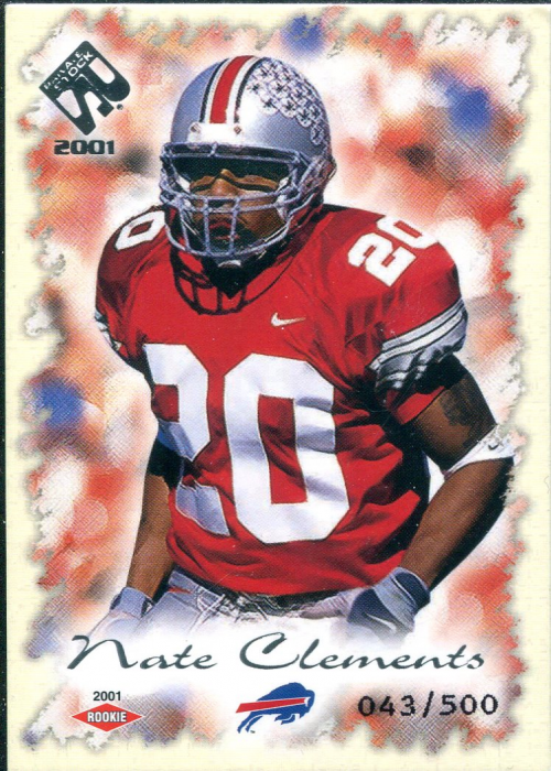 2001 Private Stock Retail #108 Nate Clements RC