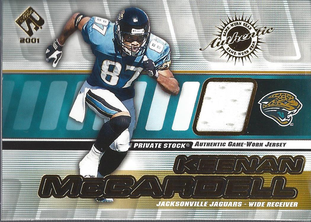 2001 Private Stock Game Worn Gear #72 Keenan McCardell