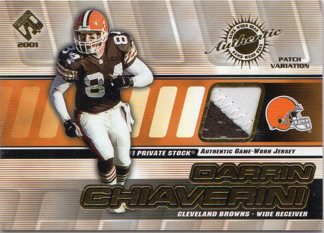 2001 Private Stock Game Worn Gear Patch #34 Darrin Chiaverini/225