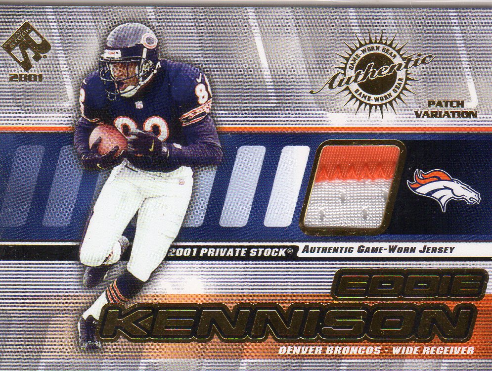 2001 Private Stock Game Worn Gear Patch #51 Eddie Kennison/250