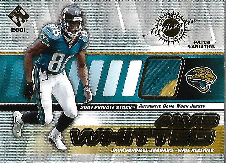2001 Private Stock Game Worn Gear Patch #75 Alvis Whitted/275