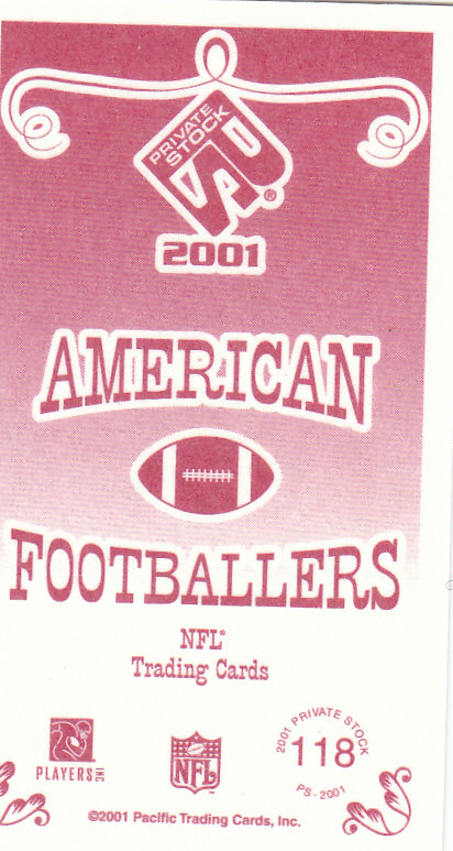 2001 Private Stock (Pacific) Football "Insert and Parallel" Cards - Picture 37 of 73