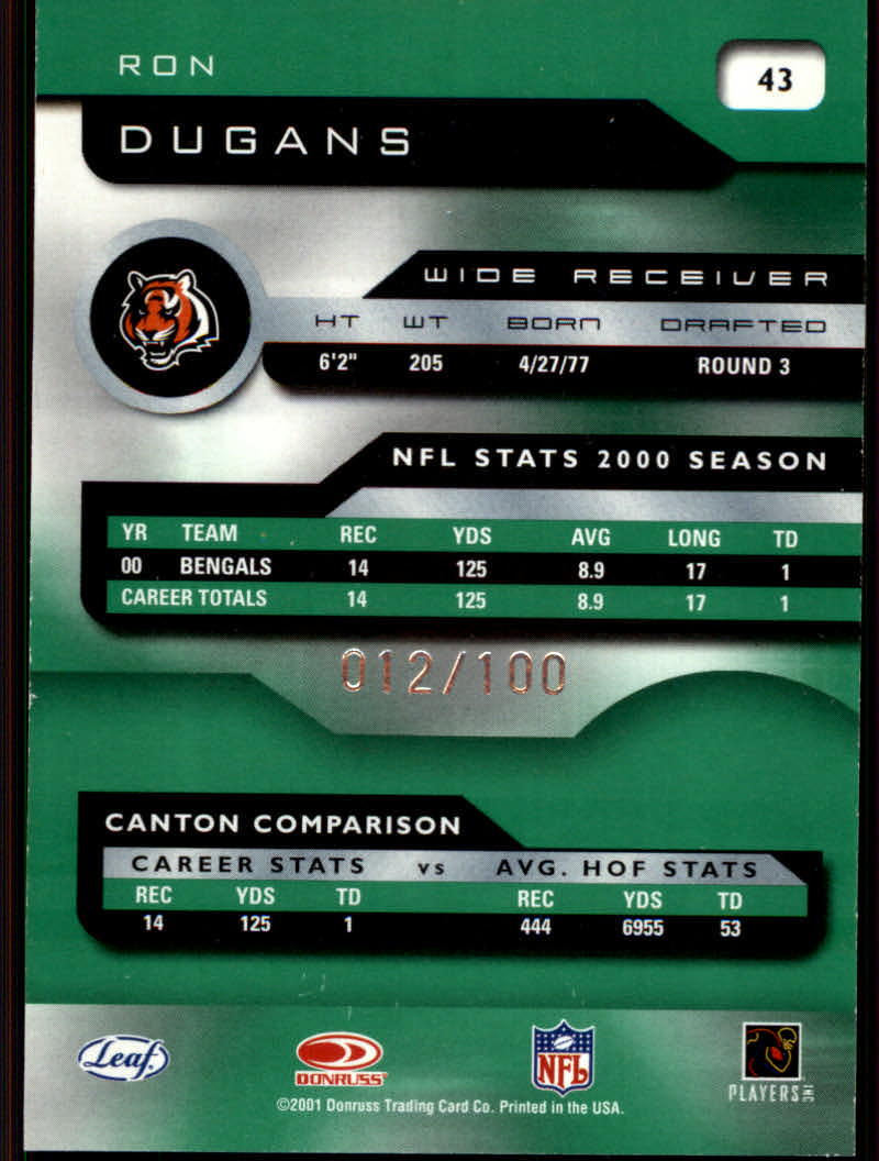 2001 Quantum Leaf Football "Insert and Parallel" Cards - Picture 7 of 23