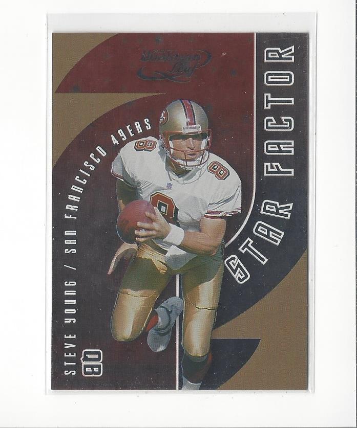 2001 Quantum Leaf Star Factor #SF12 Steve Young