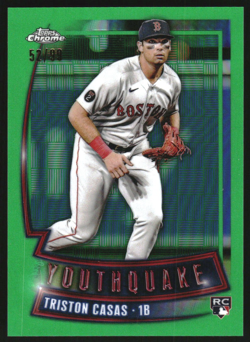 2023 Topps Chrome Youthquake Green Refractors #YQ24 Triston Casas