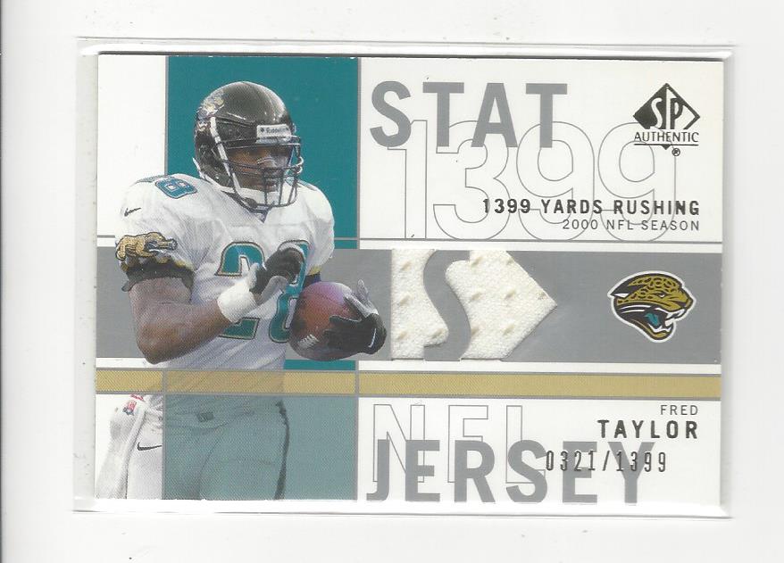 2001 SP Authentic Stat Jerseys #SPFT Fred Taylor/1399