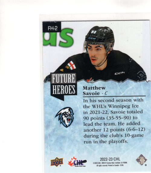 A1940- 2022-23 Upper Deck CHL Hockey Insert Cards -You Pick- 15+ FREE US SHIP - Picture 25 of 27