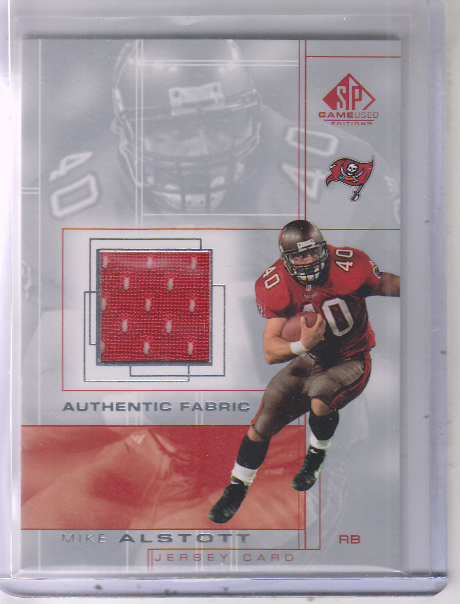 2001 SP Game Used Edition Authentic Fabric #AL Mike Alstott